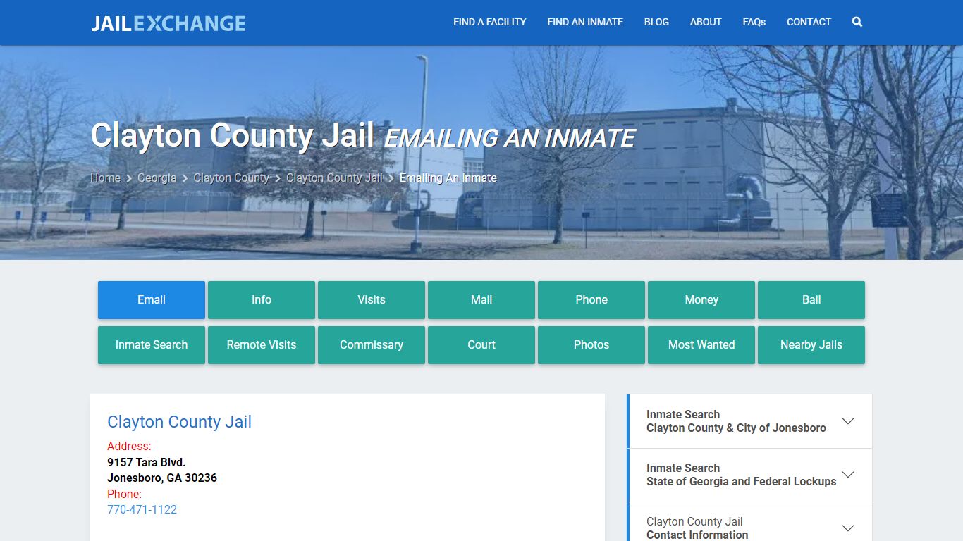 Inmate Text, Email - Clayton County Jail, GA - Jail Exchange